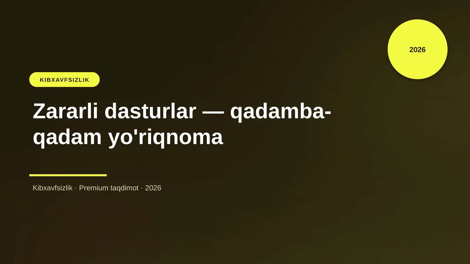 Zararli dasturlar — qadamba-qadam yo'riqnoma 1