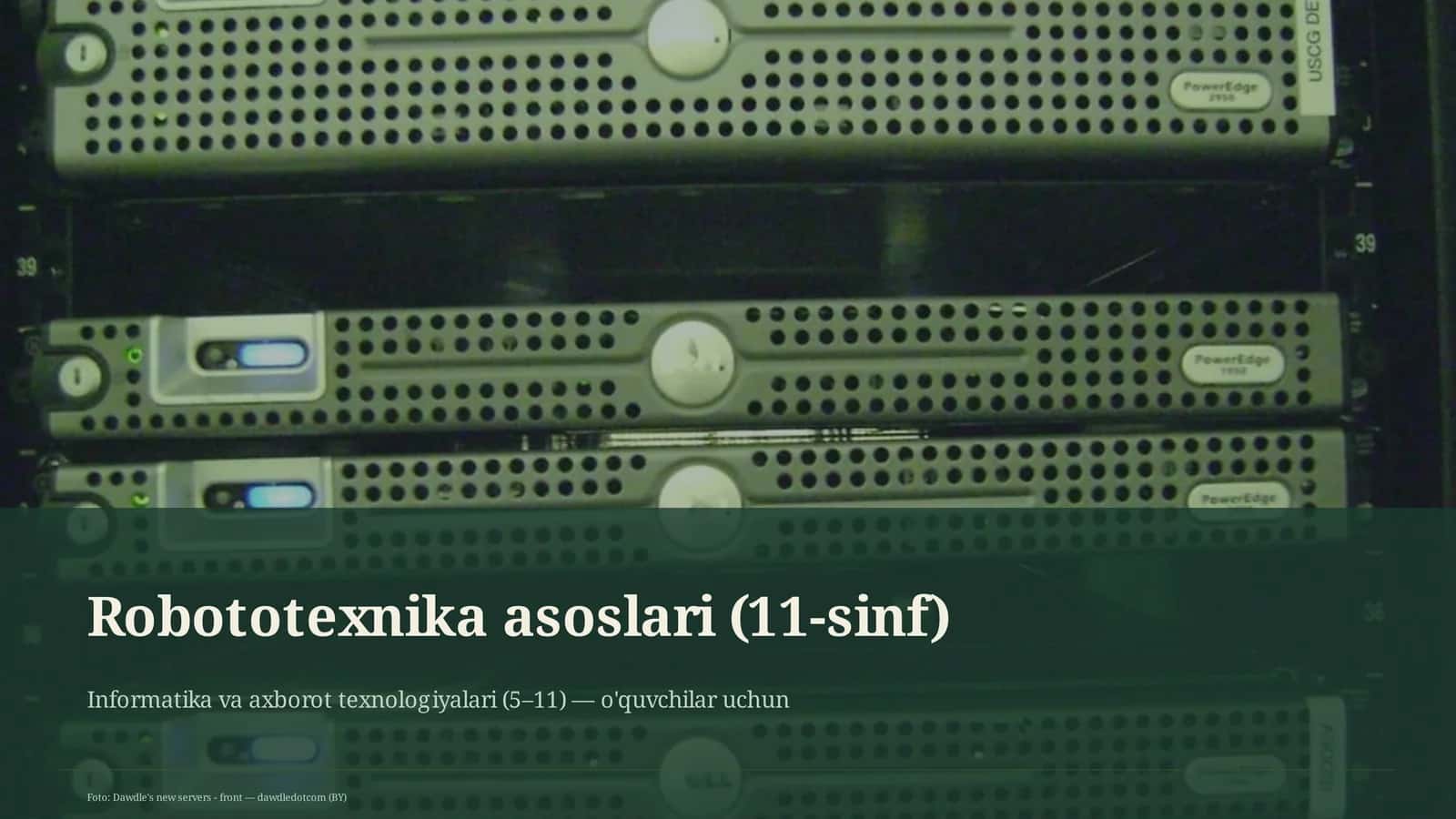 Robototexnika asoslari (11-sinf) 1