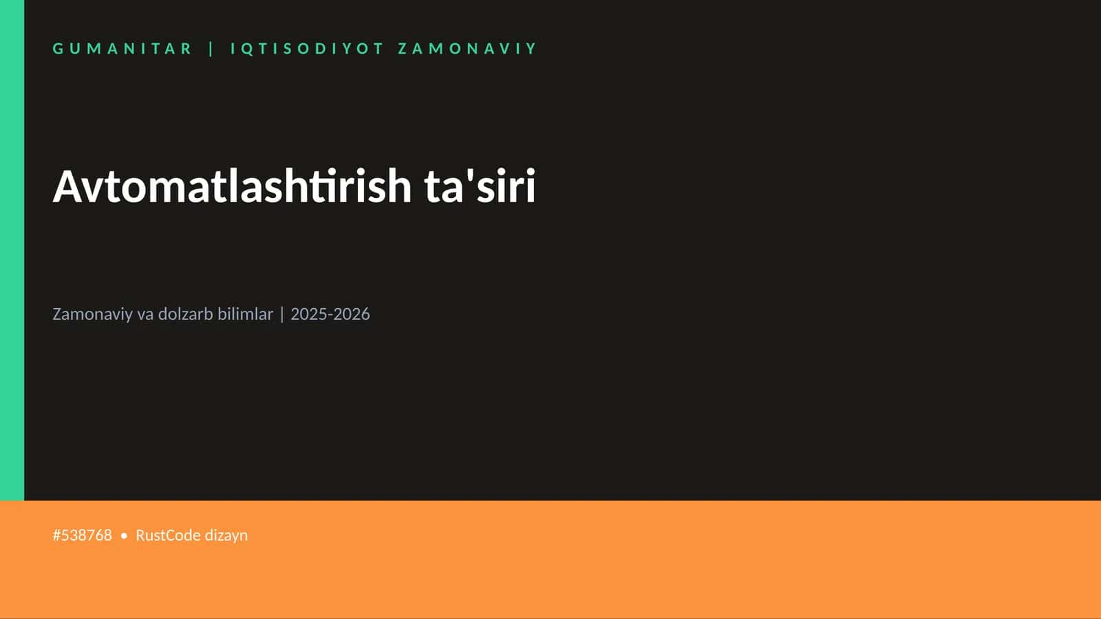 Avtomatlashtirish ta'siri 1