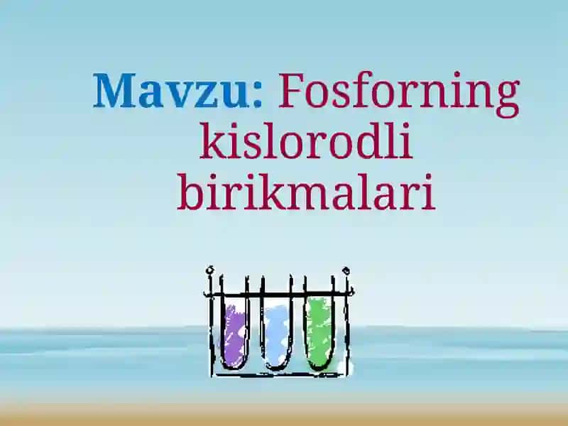 Fosforningkislorodlibirikmalari