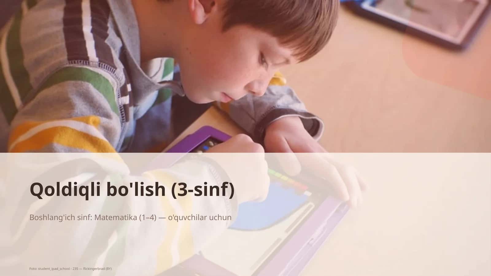 Qoldiqli bo'lish (3-sinf) 1