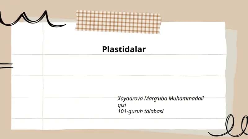 Plastidalar 1