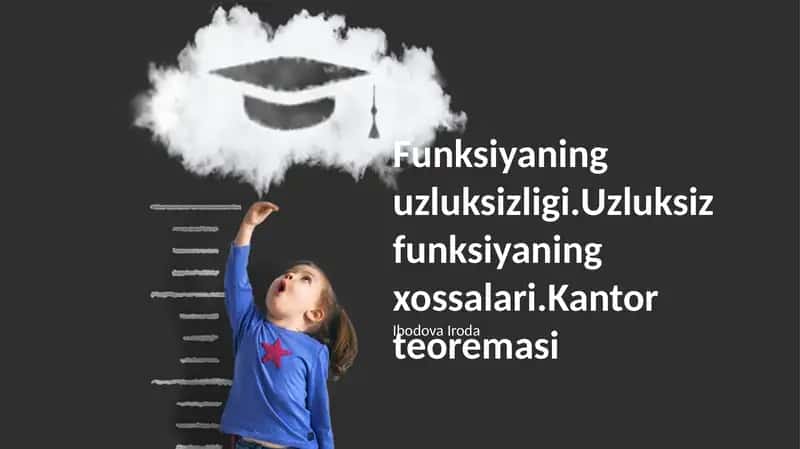 Kantor teoremasi 1
