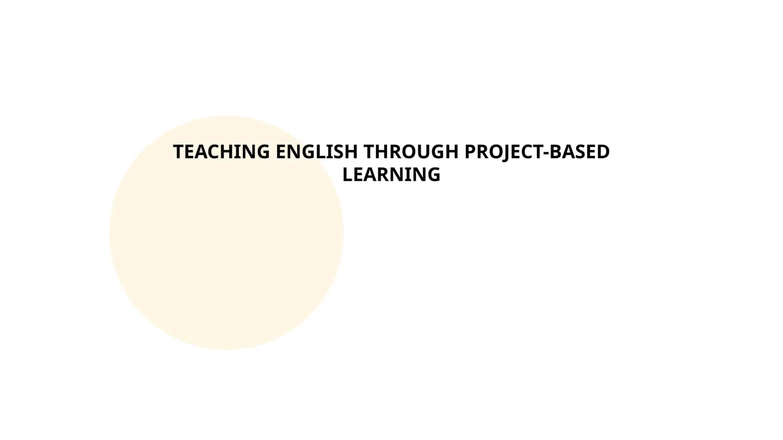 TEACHING ENGLISH THROUGH PROJECT-BASED LEARNING 1