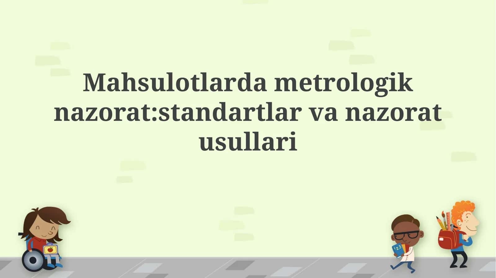 Metrologik nazorat 1