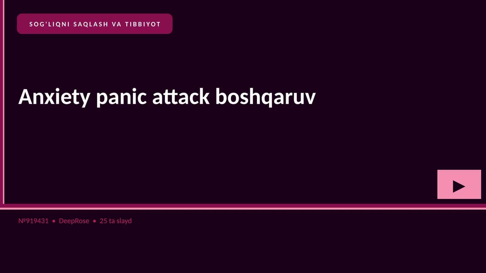 Anxiety panic attack boshqaruv 1