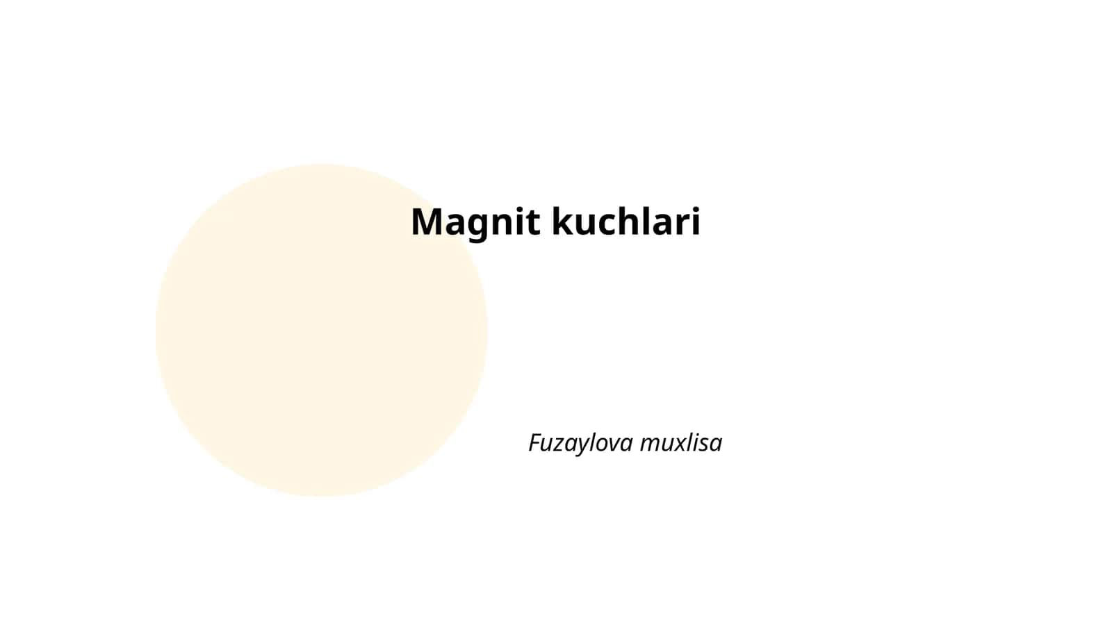Magnit kuchlari 1