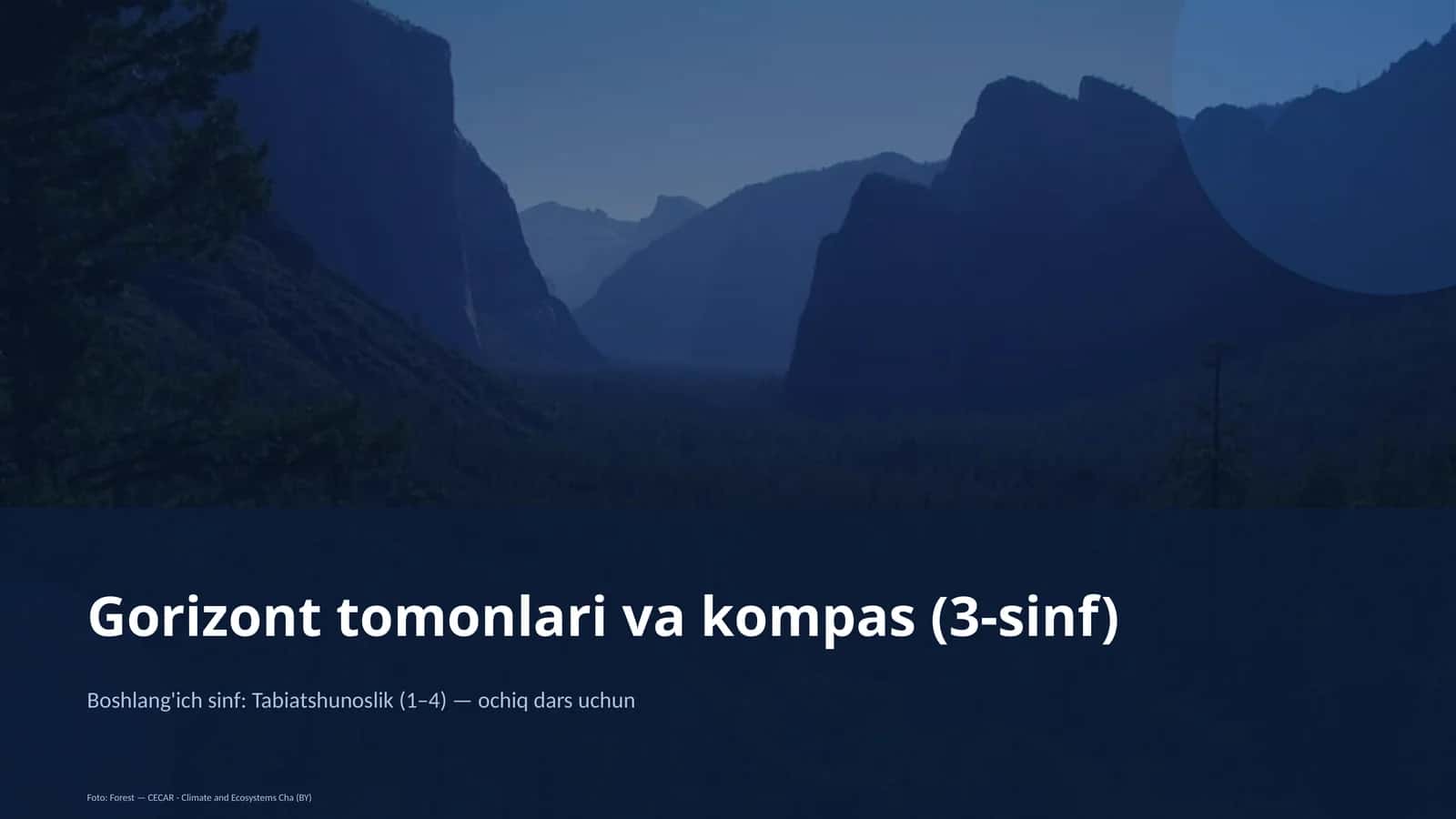 Gorizont tomonlari va kompas (3-sinf) 1