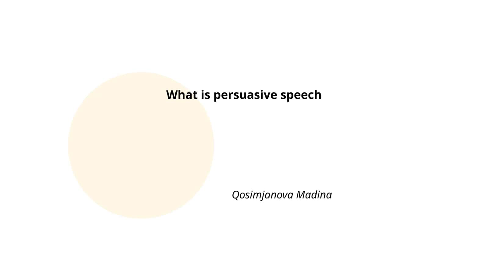 Persuasive Speech Definition and Techniques 1