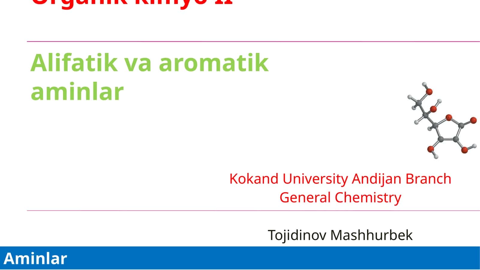 OrganikkimyoII 1