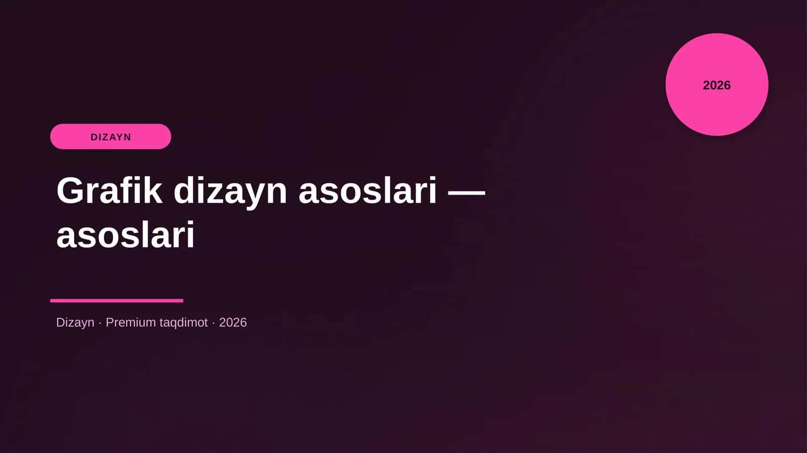 Grafik dizayn asoslari — asoslari 1