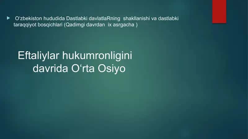 Eftaliylar davri 1