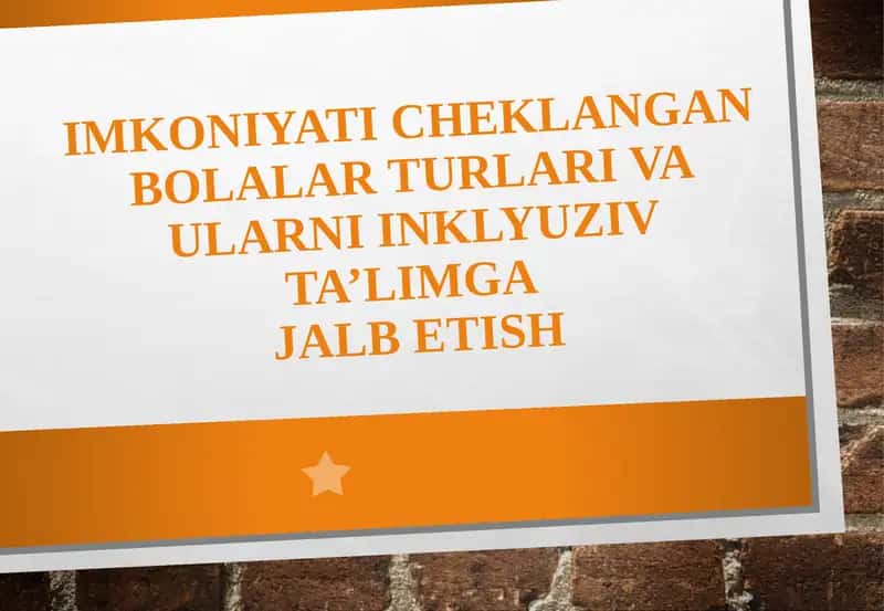 Imkoniyat cheklangan bolalar 1