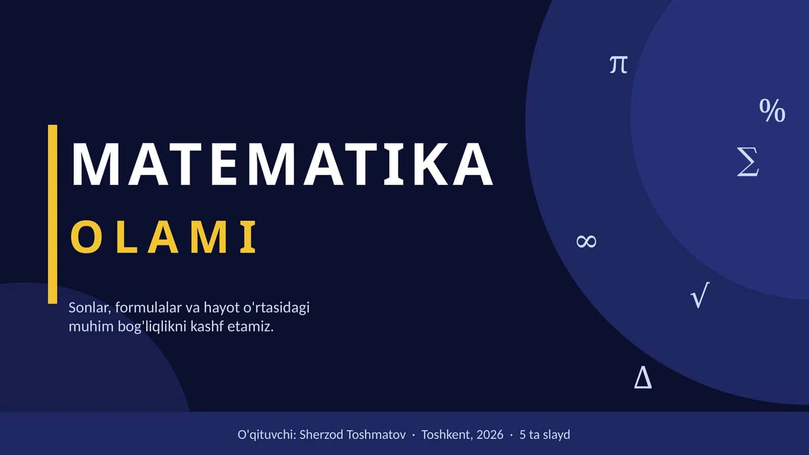 MATEMATIKA OLAMI 1