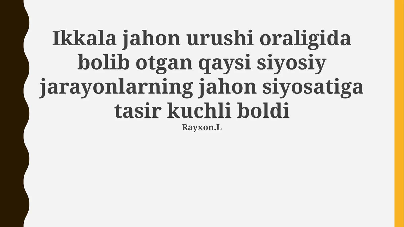 Versal-Vashington tizimi 1