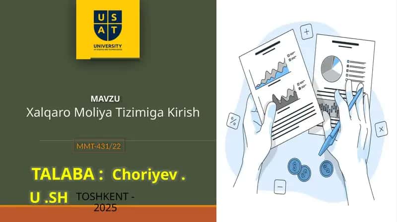 Xalqaro Moliya Tizimiga Kirish 1