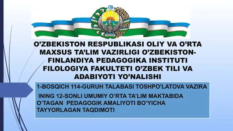 Pedagogik taqdimot 1