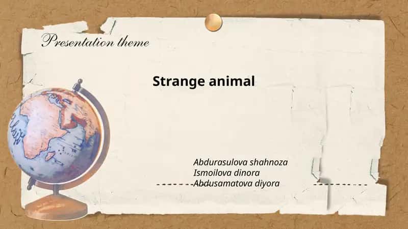 Strange animal 1