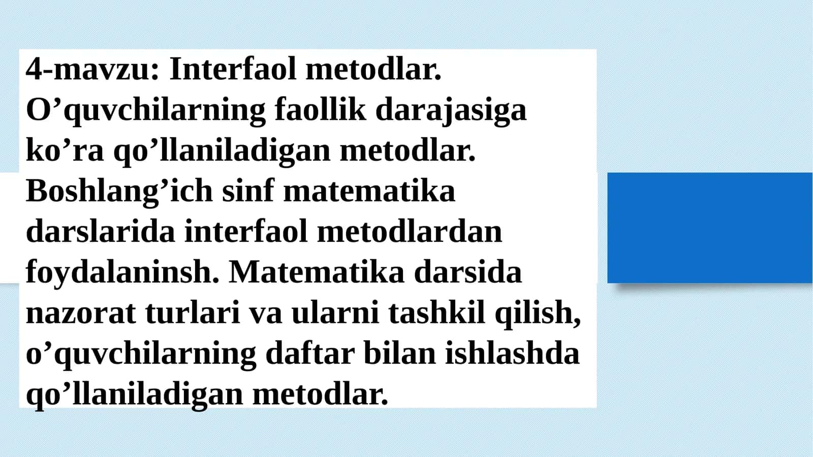 Interfaol Metodlar 1