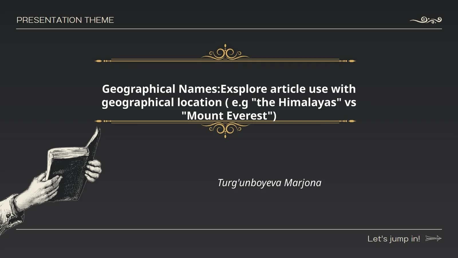 Geographical Names:Exsplore article use with geographical location 1