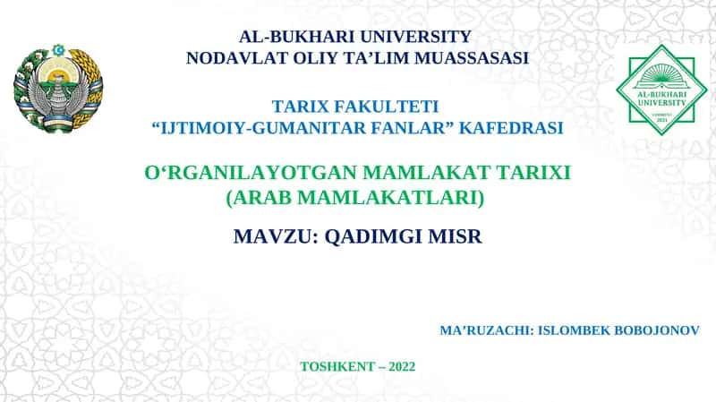 Qadimgi Misr 1