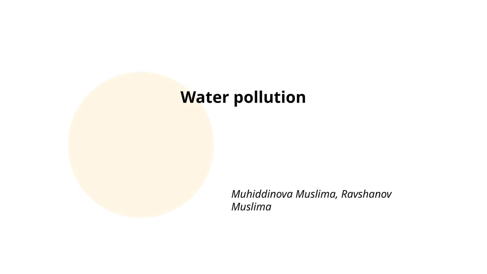 Water pollution 1