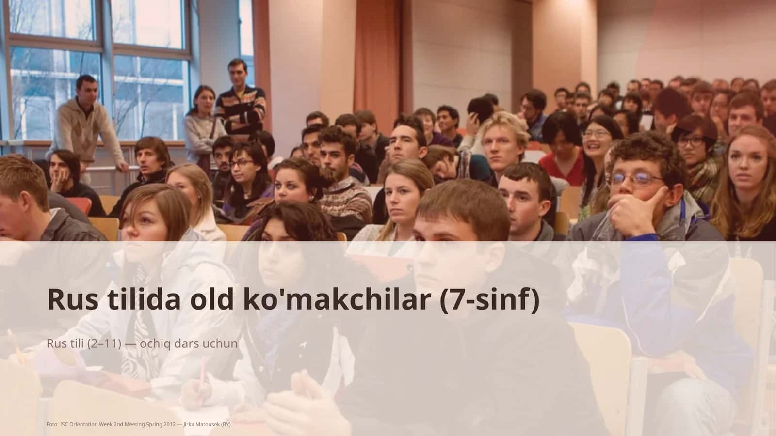 Rus tilida old ko'makchilar (7-sinf) 1