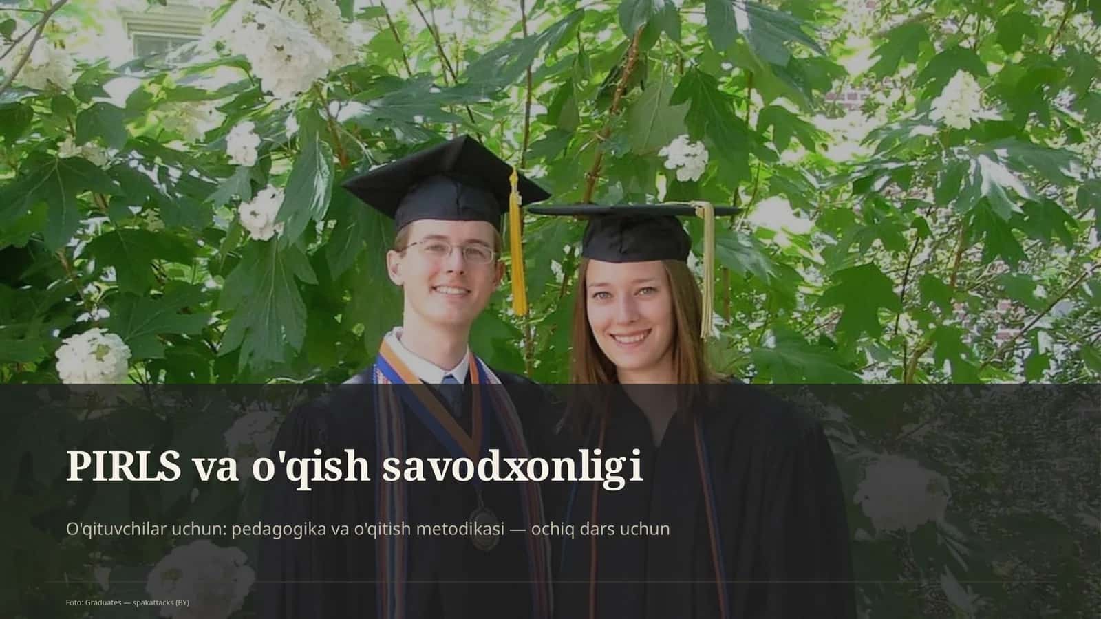 PIRLS va o'qish savodxonligi 1