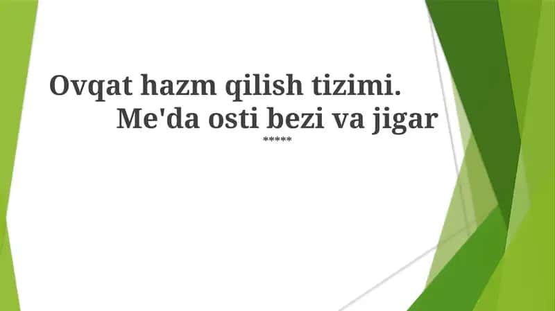 Oshqozon osti bezi va jigar 1