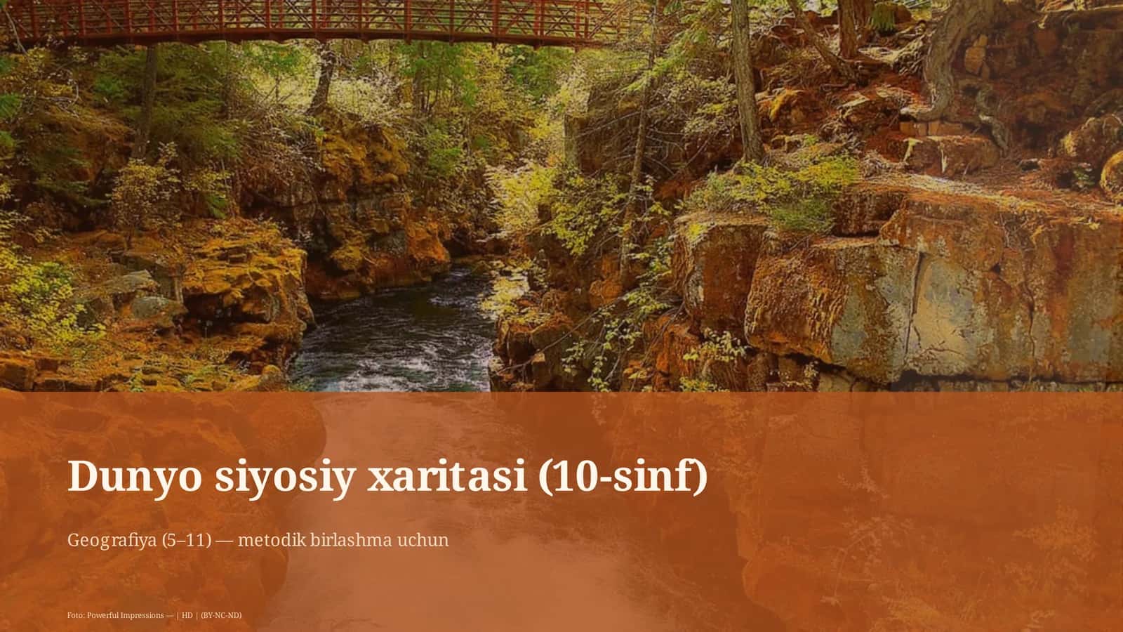 Dunyo siyosiy xaritasi (10-sinf) 1