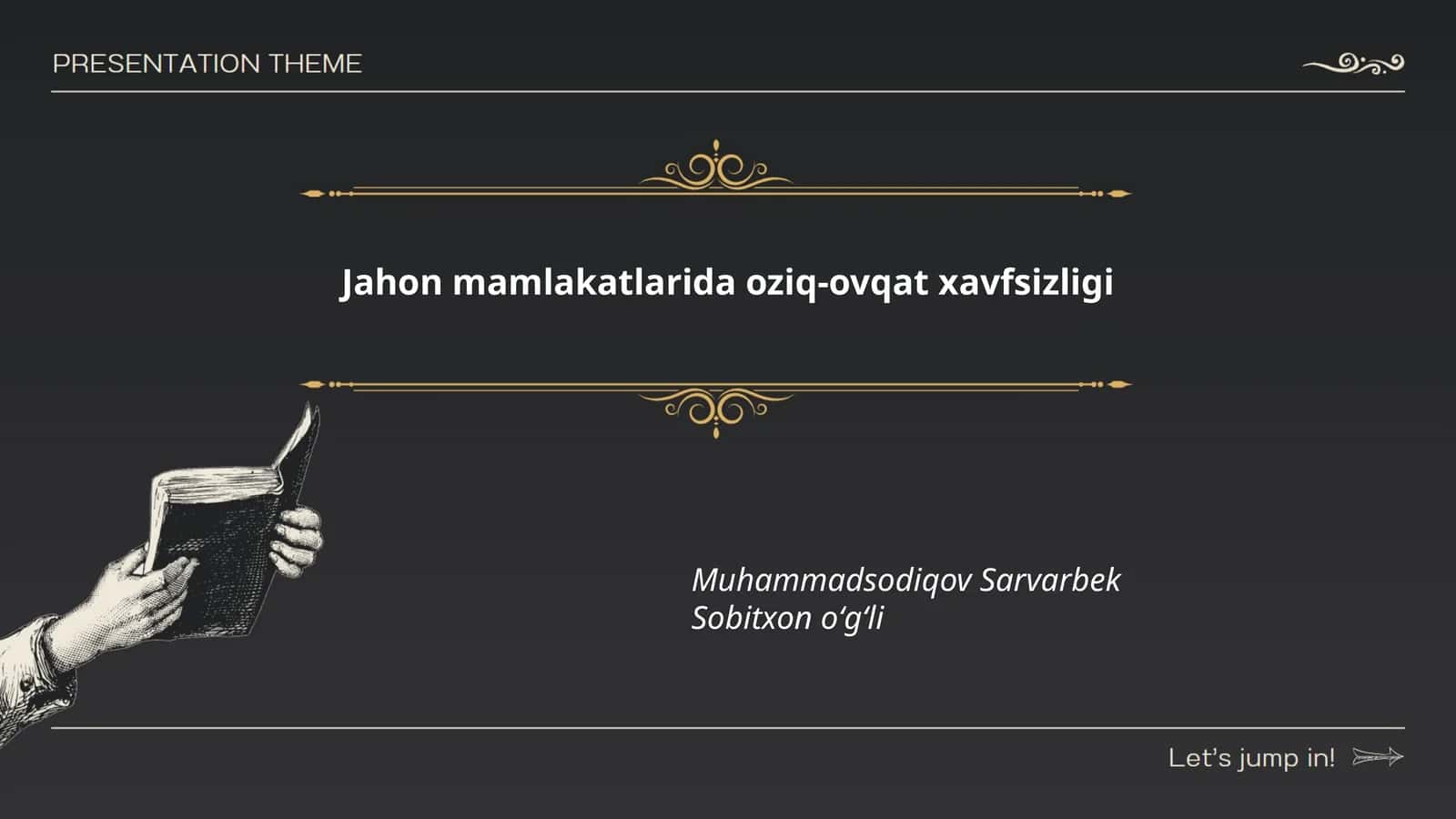 Oziq-ovqat xavfsizligi 1