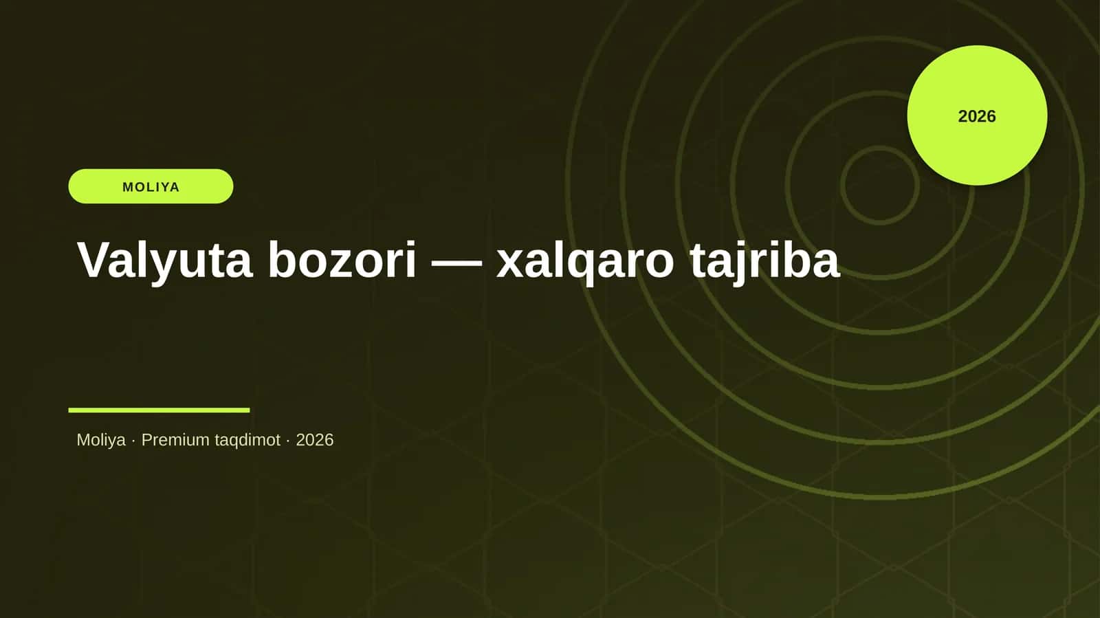Valyuta bozori — xalqaro tajriba 1