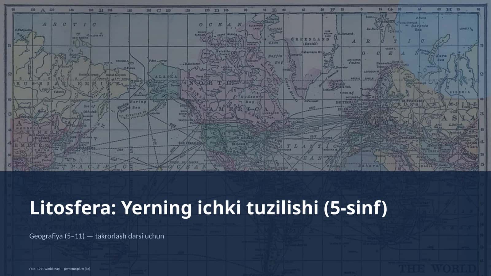 Litosfera: Yerning ichki tuzilishi (5-sinf) 1