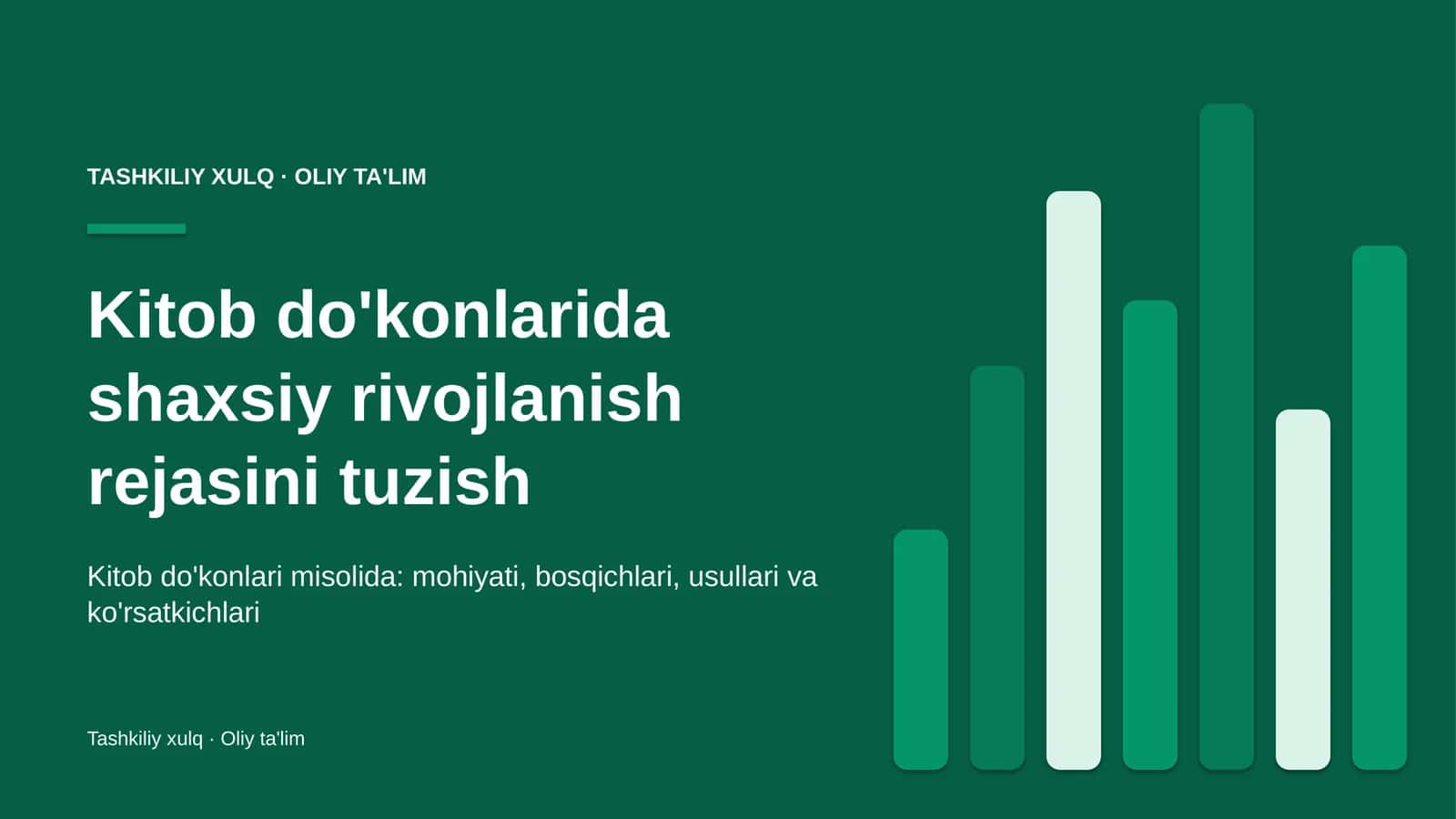 Kitob do'konlarida shaxsiy rivojlanish rejasini tuzish 1