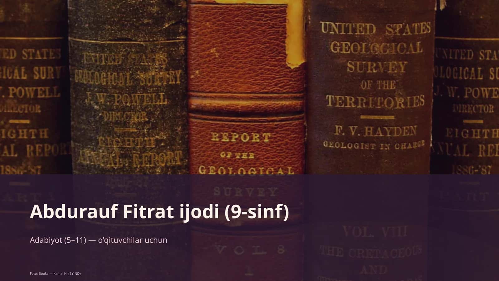 Abdurauf Fitrat ijodi (9-sinf) 1