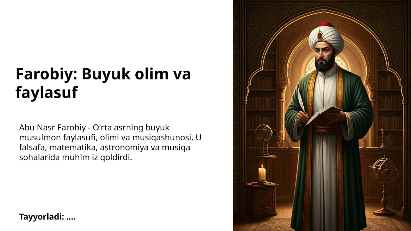 Farobiy: Buyuk olim va faylasuf 1