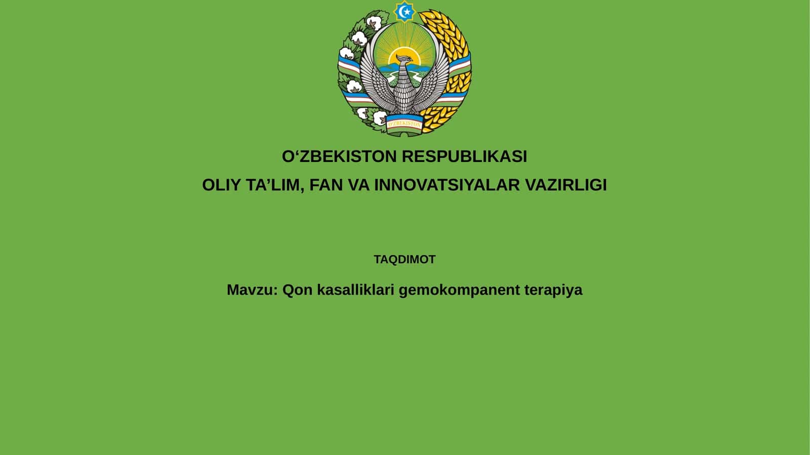 Qonkasalliklarigemokompanentterapiya 1
