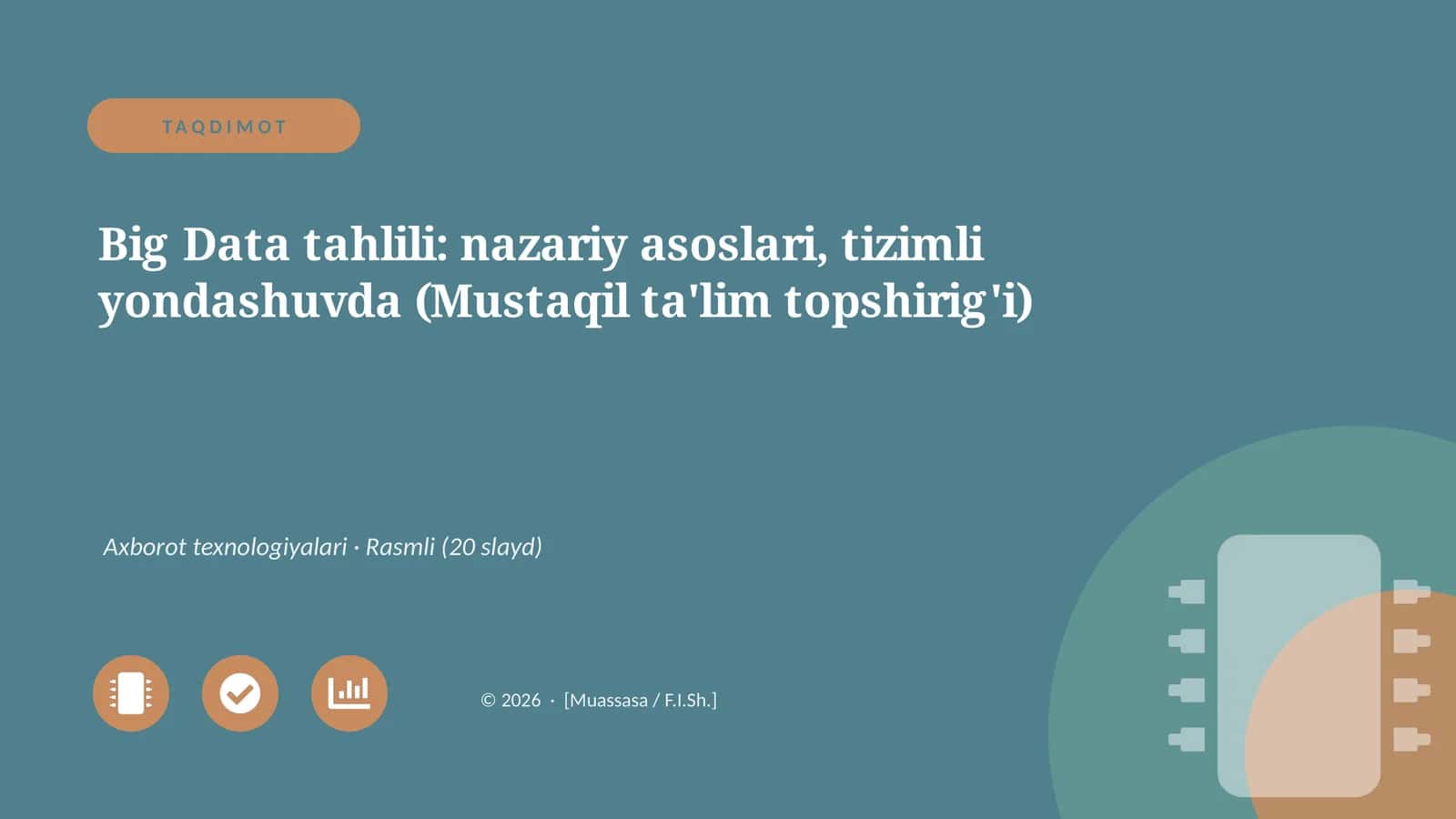Big Data tahlili: nazariy asoslari, tizimli yondashuvda 1