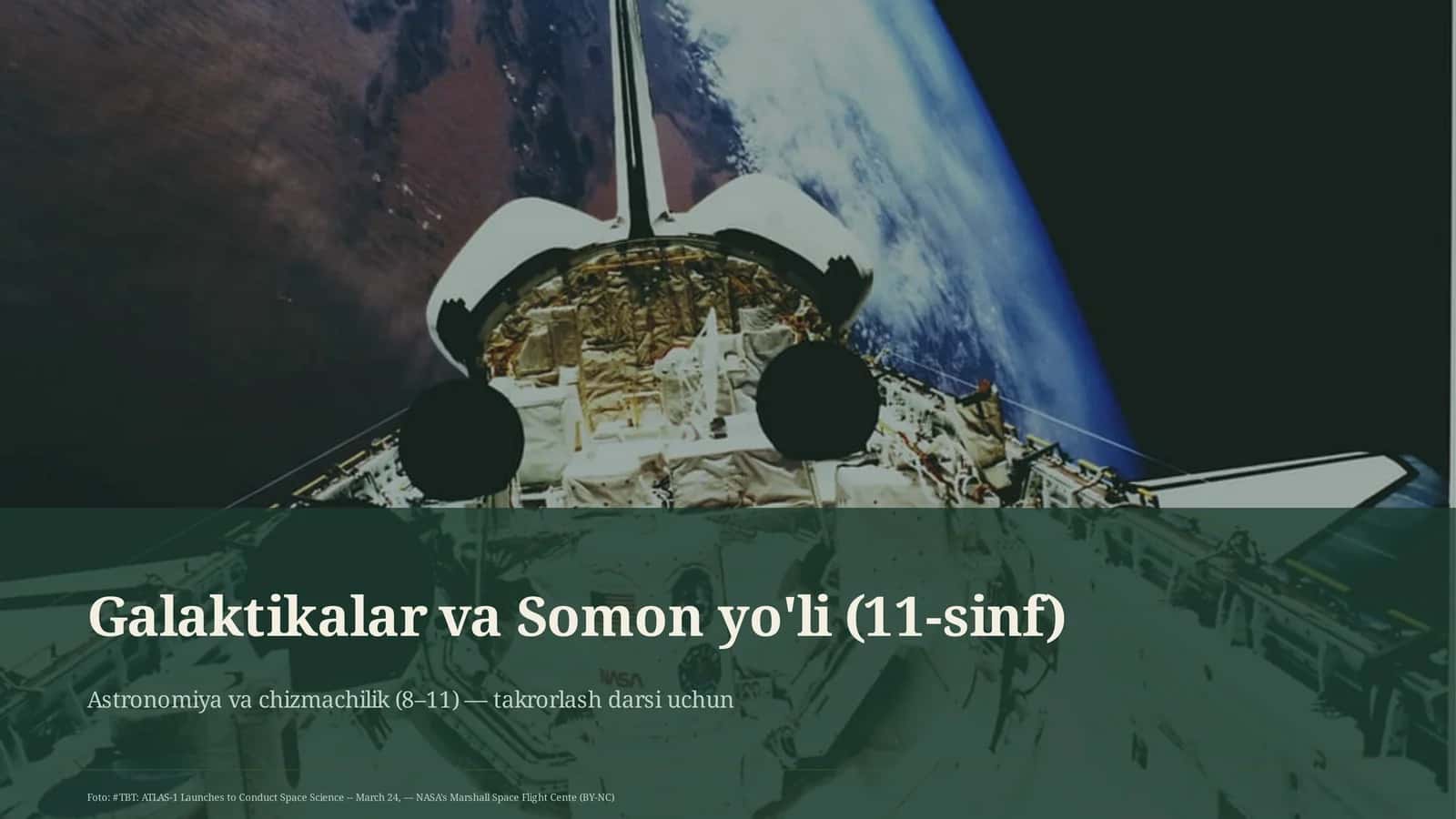 Galaktikalar va Somon yo'li (11-sinf) 1
