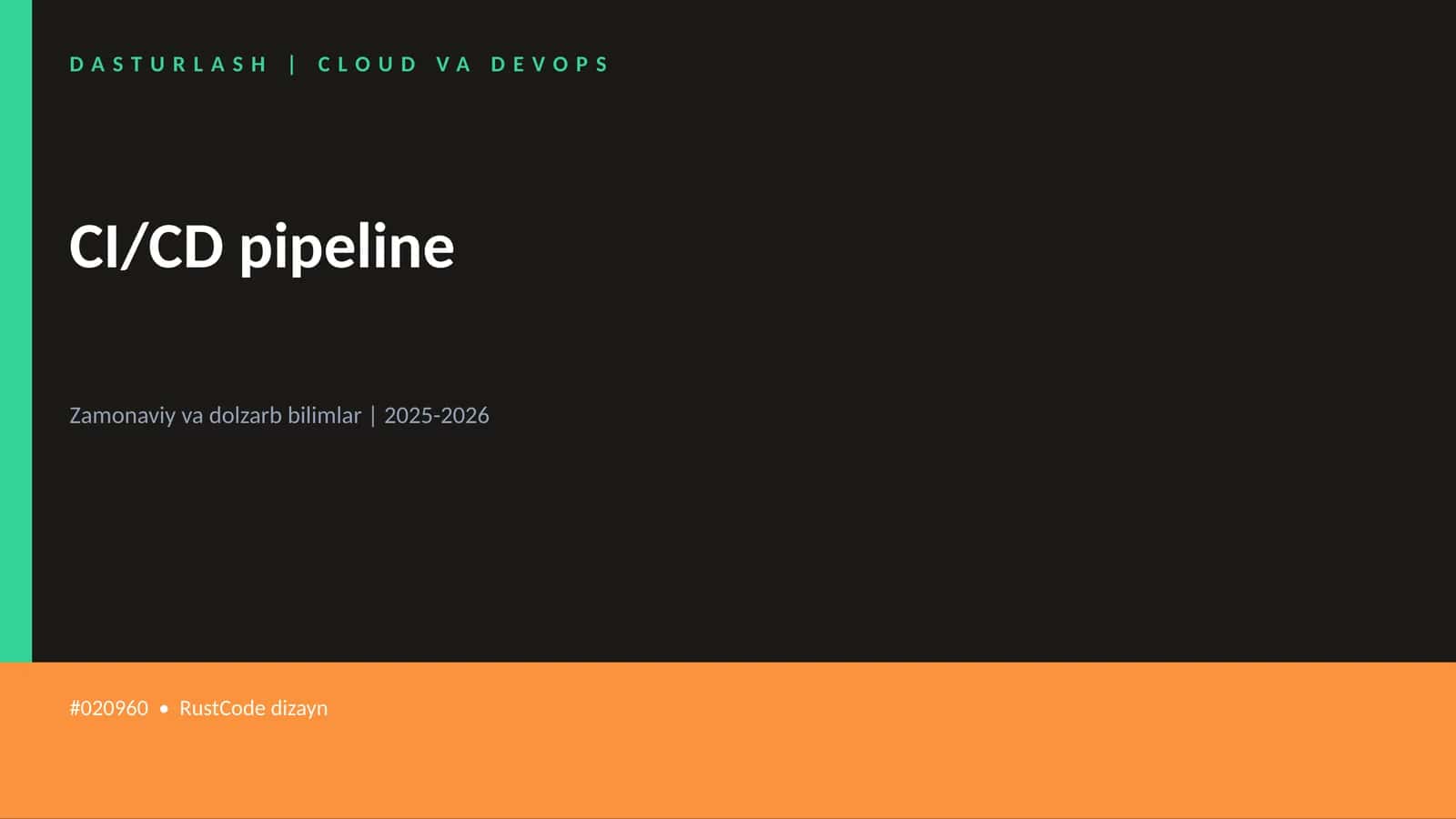 DASTURLASH | CLOUD VA DEVOPS 1