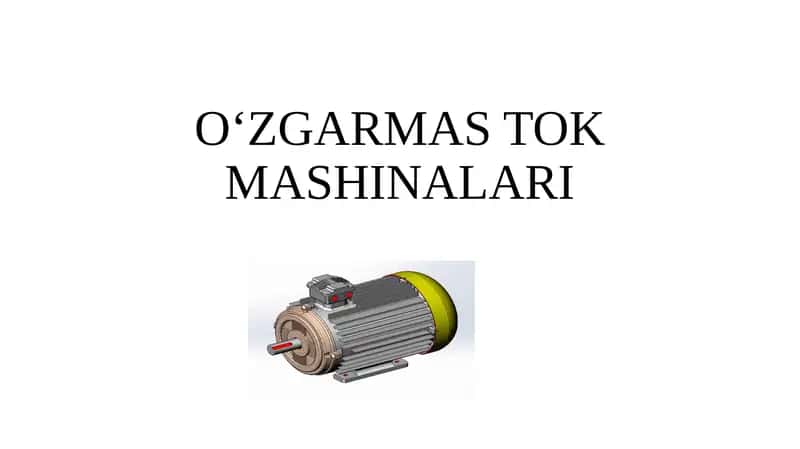 O‘ZGARMASTOK MASHINALARI 1