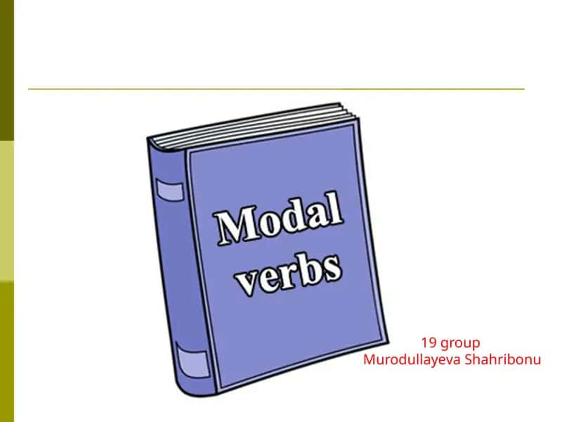 MODAL VERBS 1