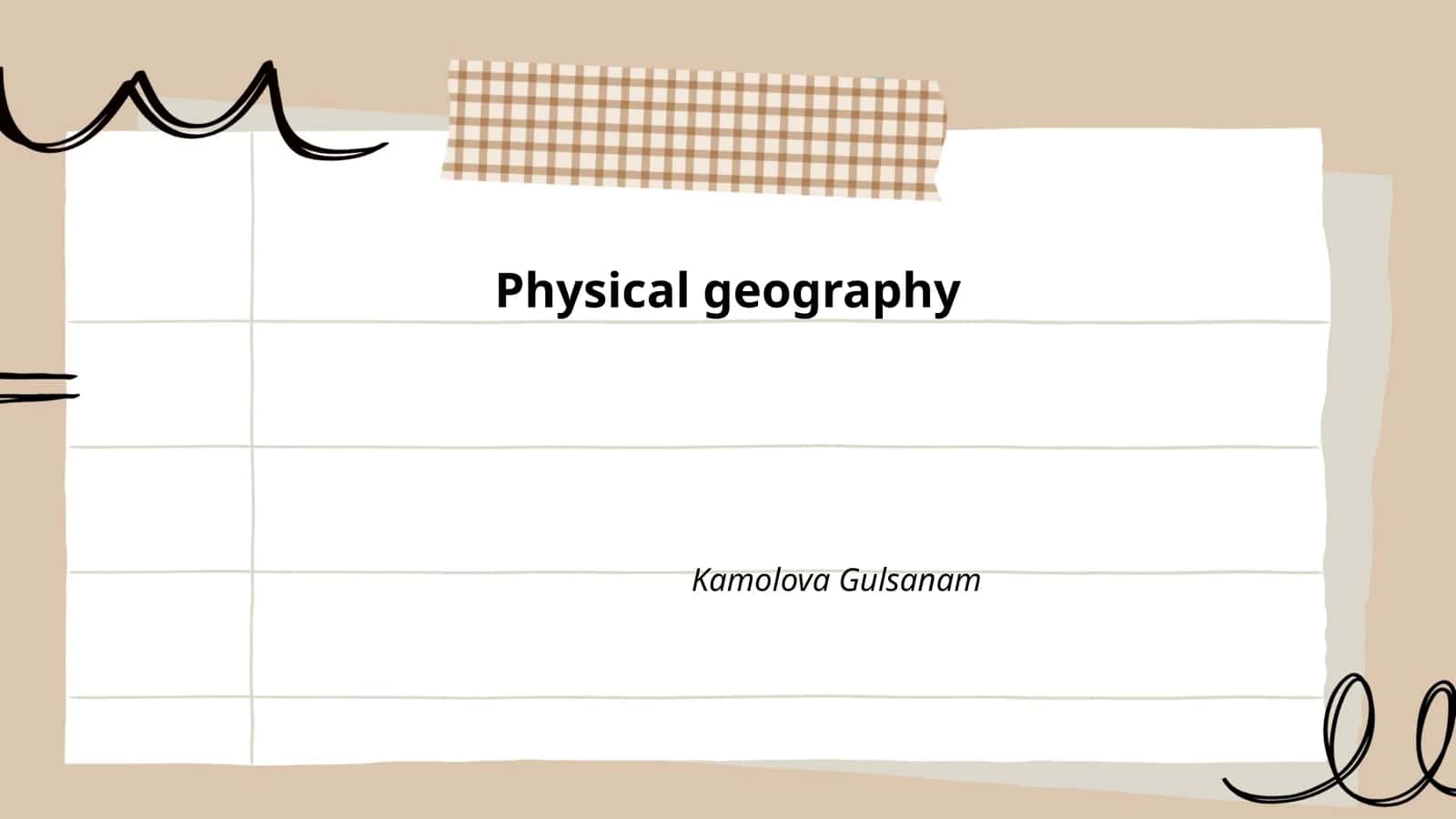 Physical geography 1