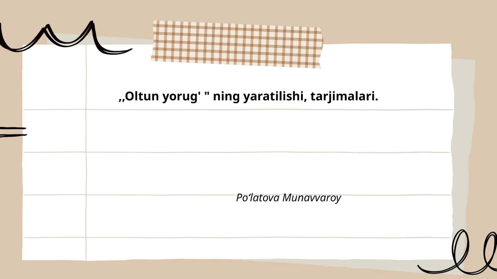 Oltun yorug' 1