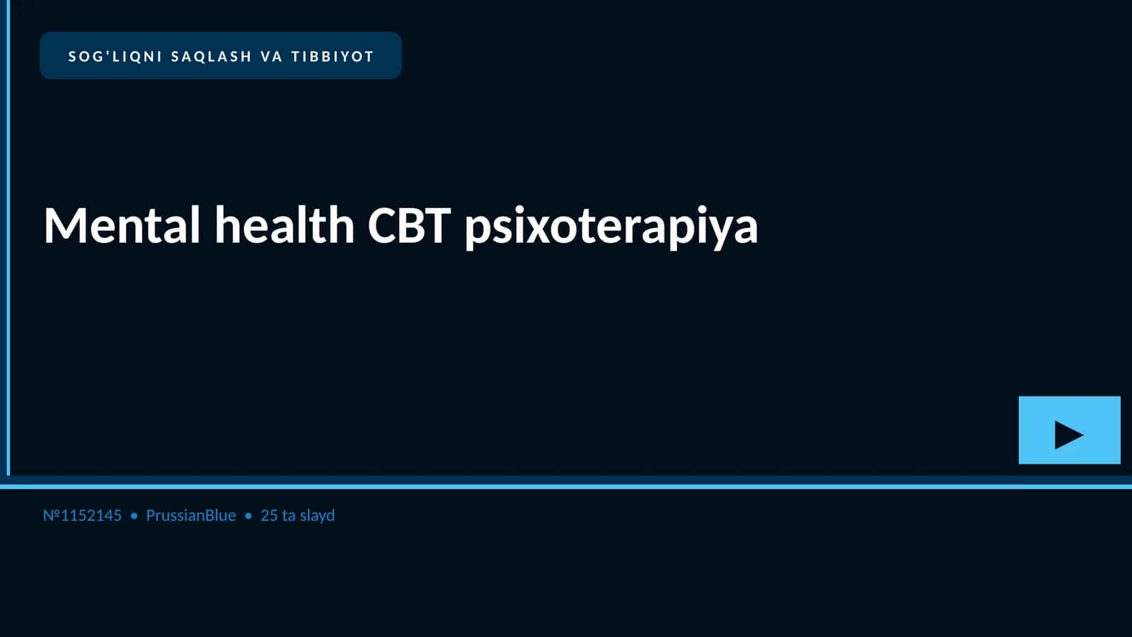 SOG'LIQNI SAQLASH VA TIBBIYOT 1