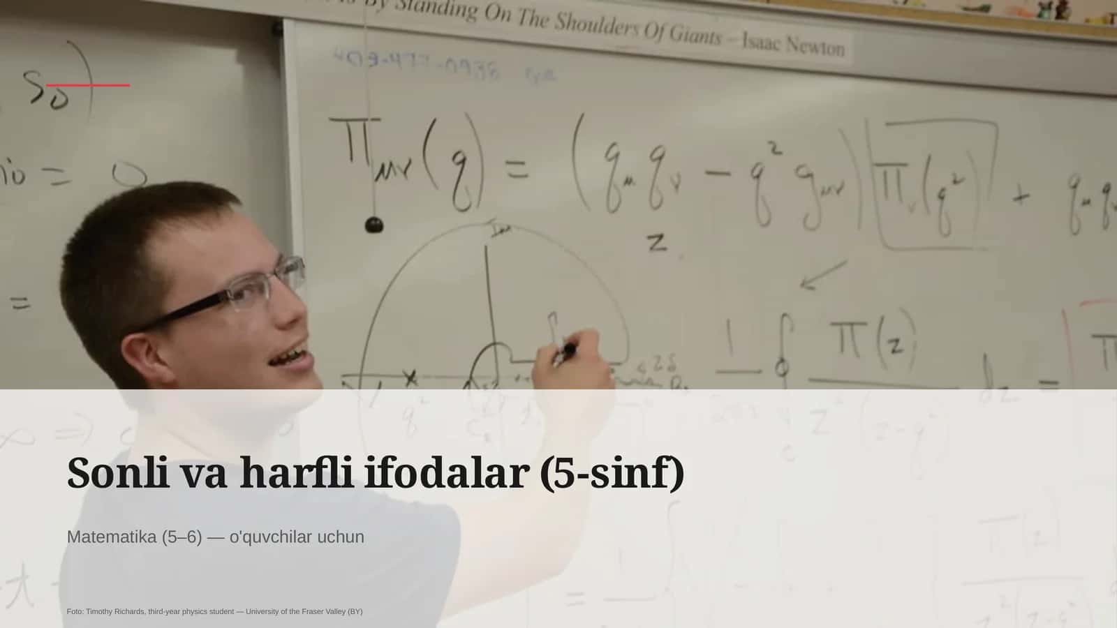 Sonli va harfli ifodalar (5-sinf) 1
