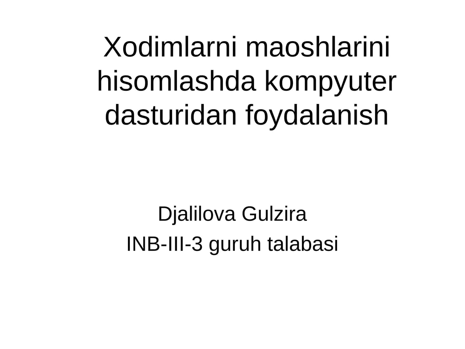 DAROMAD SOLIG‘I 1