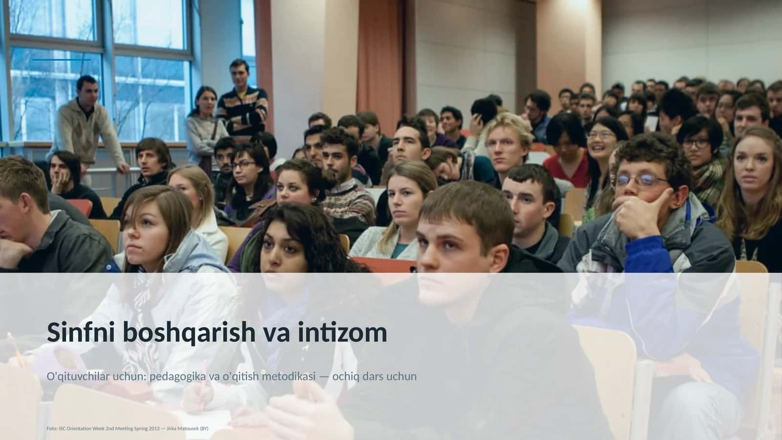 Sinfni boshqarish va intizom 1