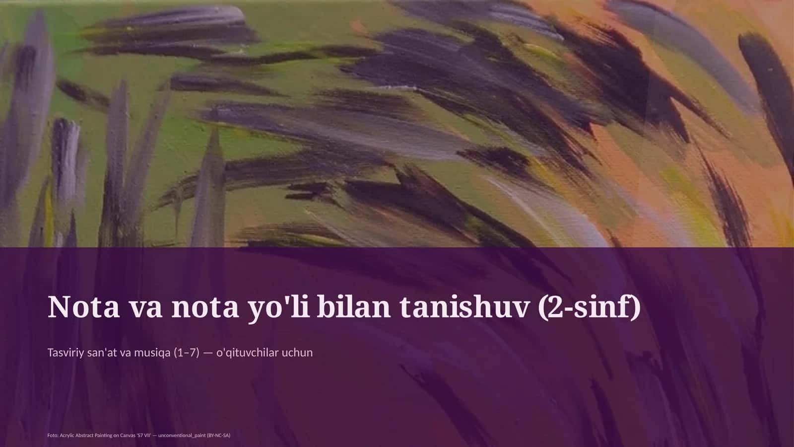 Tasviriy san'at va musiqa (1–7) 1