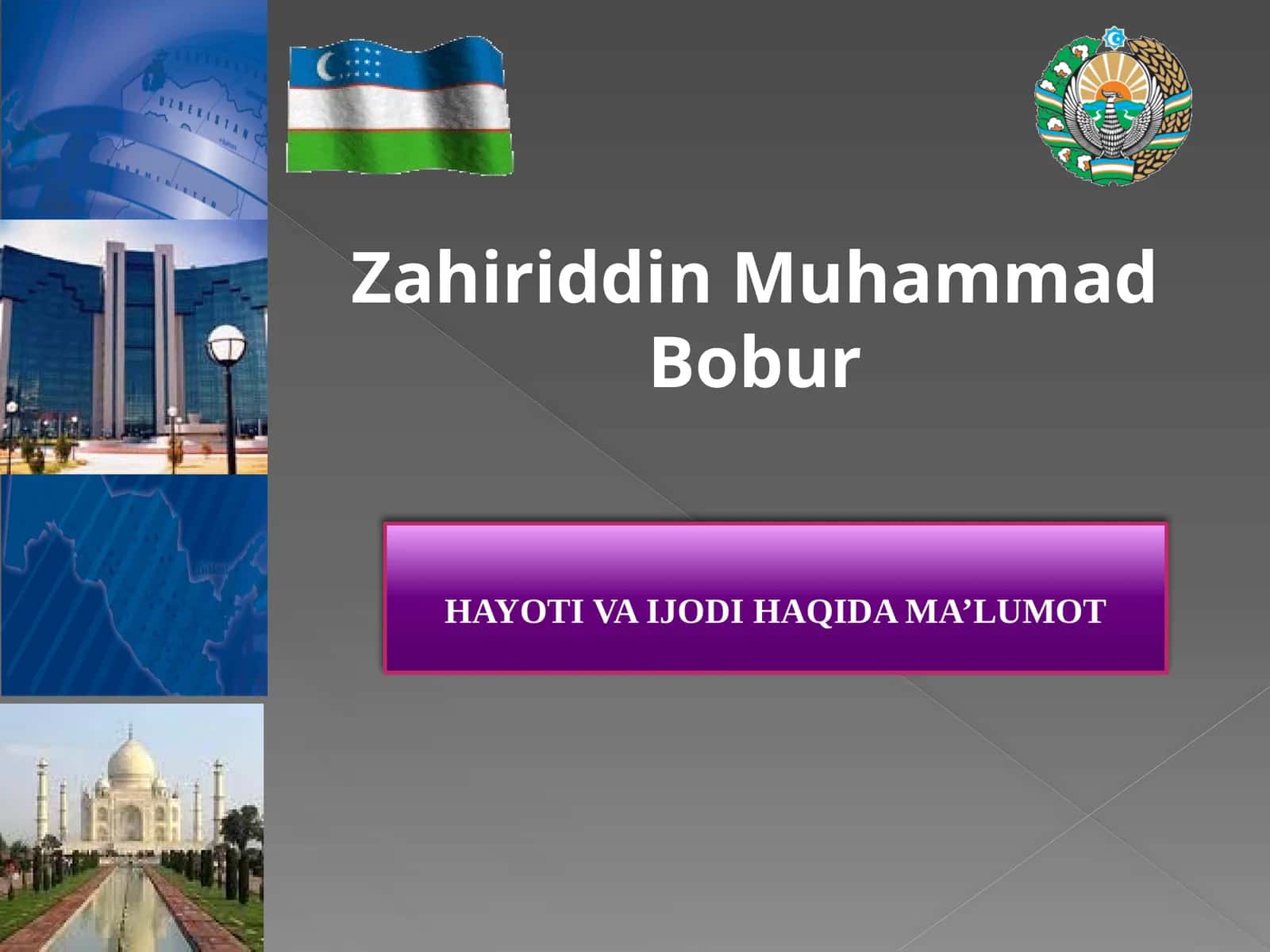 Zahiriddin Muhammad Bobur 1